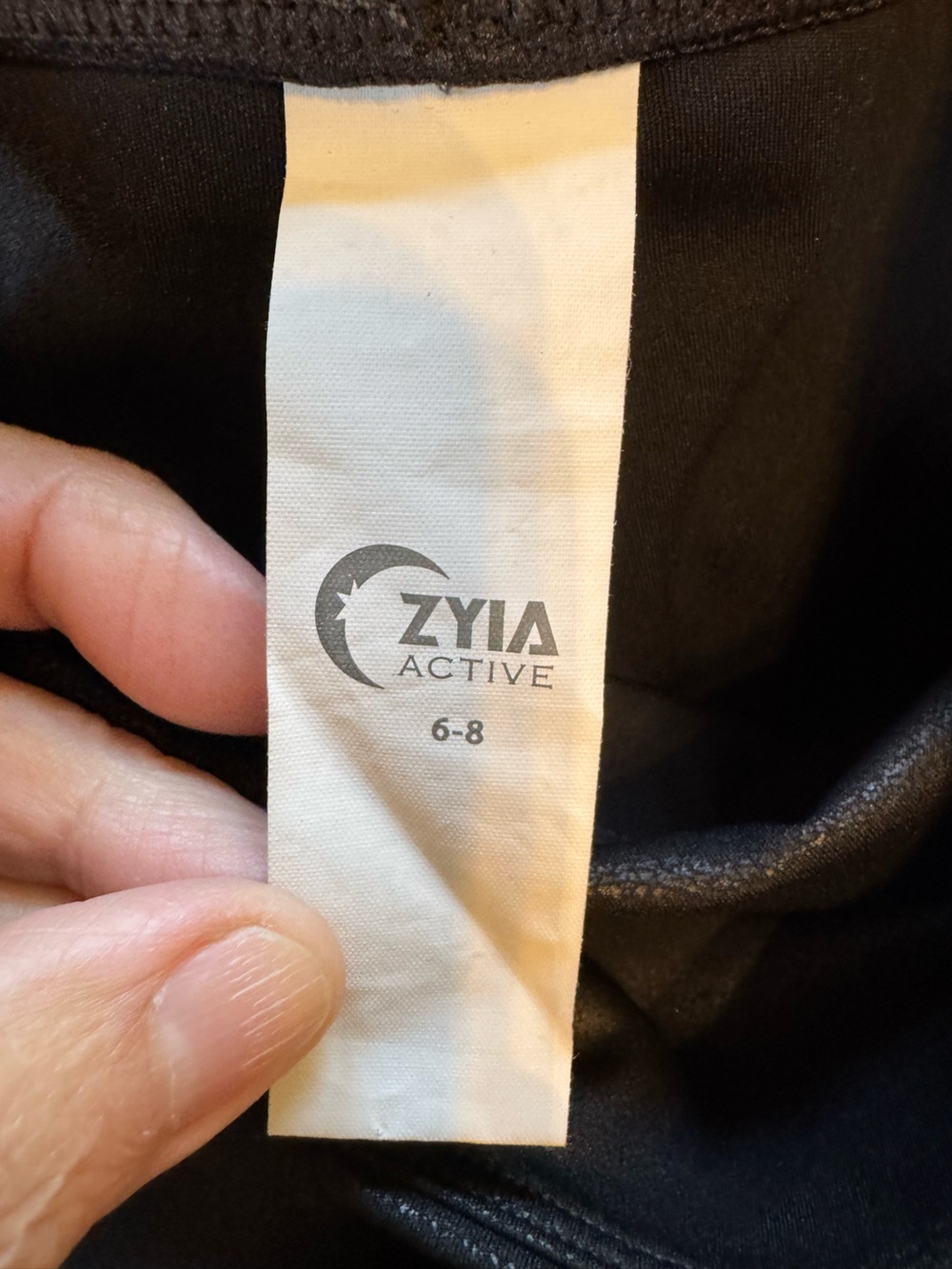 ZYIA set of 2 Black & Navy Activewear Leggings Sz 6-8 - Picture 8 of 16